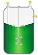 溶剂反应釜 – 物位压力测量空转保护