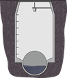 Level measurement in a sewer network